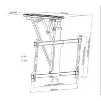 Miniatura 10 de 32 -70  Motorized TV Ceiling Mount Bracket