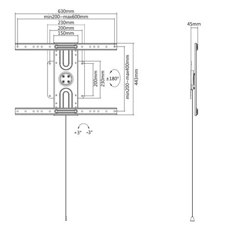 37 -80 Universal Rotating Wall Bracket - Imagen 10 de 10 37 -80 Universal Rotating Wall Bracket - Imagen 10 de 10