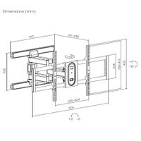 Miniatura 8 de SOPORTE DE PARED ORIENTABLE EQUIP 650348 PARA PANTALLA DE 43"-100" MAX.60KG VESA MAX.800X400