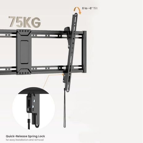 SOPORTE DE PARED FIJO INCLINABLE EQUIP 650361 PARA PANTALLAS 43" - 95" VESA MAX. 800x400 75Kg - Imagen 4 de 7 SOPORTE DE PARED FIJO INCLINABLE EQUIP 650361 PARA PANTALLAS 43" - 95" VESA MAX. 800x400 75Kg - Imagen 4 de 7