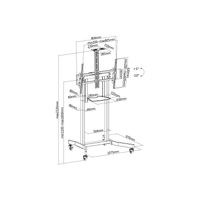 Miniatura 10 de SOPORTE DE SUELO MOTORIZADO EQUIP 650633 PANTALLA 55"-100" ORIENTABLE VESA MAX 800x600 MAX120KG