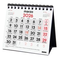Miniatura 2 de CALENDARIO 2026 SOBREMESA NEUTRO NUMEROS GRANDES XXS 110X100MM FINOCAM 781330026