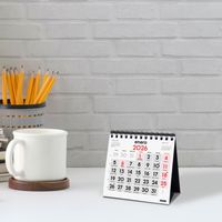Miniatura 3 de CALENDARIO 2026 SOBREMESA NEUTRO NUMEROS GRANDES XXS 110X100MM FINOCAM 781330026