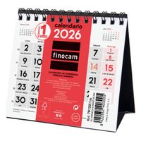 Miniatura 4 de CALENDARIO 2026 SOBREMESA NEUTRO NUMEROS GRANDES XXS 110X100MM FINOCAM 781330026