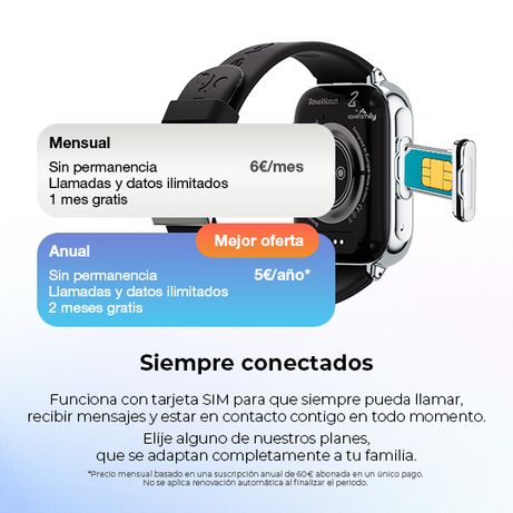 SaveFamily SaveWatch Plus 2 Reloj Inteligente para ni os 4G Esfera Negra correa Tela Tribeca - Imagen 6 de 11 SaveFamily SaveWatch Plus 2 Reloj Inteligente para ni os 4G Esfera Negra correa Tela Tribeca - Imagen 6 de 11