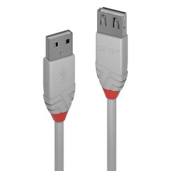 1M USB 2.0 A EXTE CABLE,ANTHRALINE