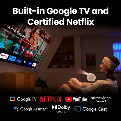 PROYECTOR BENQ GV50 (9H.JSR77.59E) MOBILE/1080P/500LM, 1080P, REC709, AUTO FOCUS, USB-TYPE-C, GOOGLE TV, BUILT-IN BATTERY, 16W - Imagen 12 de 16 PROYECTOR BENQ GV50 (9H.JSR77.59E) MOBILE/1080P/500LM, 1080P, REC709, AUTO FOCUS, USB-TYPE-C, GOOGLE TV, BUILT-IN BATTERY, 16W - Imagen 12 de 16
