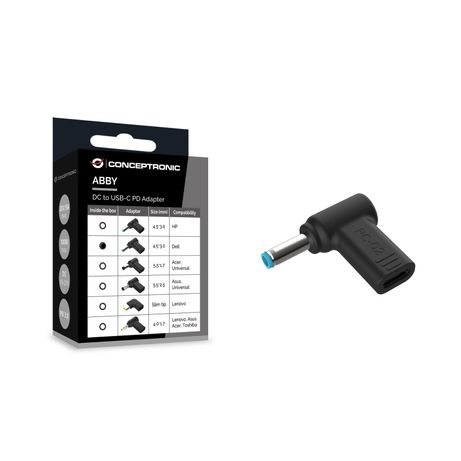 TIPS USB-C CONCEPTRONIC A DC DELL 4.5x3.0MM, 18-20V - Imagen 4 de 5 TIPS USB-C CONCEPTRONIC A DC DELL 4.5x3.0MM, 18-20V - Imagen 4 de 5
