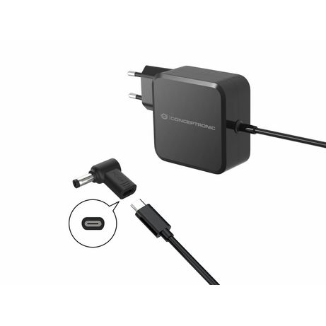 ADAPTADOR TIP CARGADOR CONCEPTRONIC USB-C A DC ASUS/UNIVERSAL 5.5x2.5MM, 18-20V - Imagen 5 de 5 ADAPTADOR TIP CARGADOR CONCEPTRONIC USB-C A DC ASUS/UNIVERSAL 5.5x2.5MM, 18-20V - Imagen 5 de 5