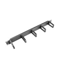 Miniatura 2 de ORGANIZADOR DE CABLES LANBERG 5 ANILLAS PLASTICO 1U TIPO B RACK 19 NEGRO