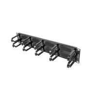 Miniatura 2 de ORGANIZADOR DE CABLES LANBERG 10 ANILLOS 19" 2U TIPO B CON CEPILLO NEGRO