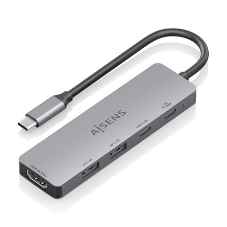 AISENS USB C Dock 5 en 1 USB C a 1xHDMI 2xUSB A 1xUSB C 1xUSB C PD Gris 15cm - Imagen 2 de 8 AISENS USB C Dock 5 en 1 USB C a 1xHDMI 2xUSB A 1xUSB C 1xUSB C PD Gris 15cm - Imagen 2 de 8