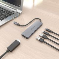 Miniatura 6 de AISENS USB C Dock 5 en 1  USB C a 1xHDMI 2xUSB A 1xUSB C 1xUSB C PD  Gris  15cm