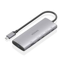 Miniatura 2 de AISENS USB C Dock 7 en 1  USB C a 1xHDMI  1xUSB A 10G  2xUSB C 10G  1xSD  1xMicroSD  1xUSB C PD 100W  Gris  20cm