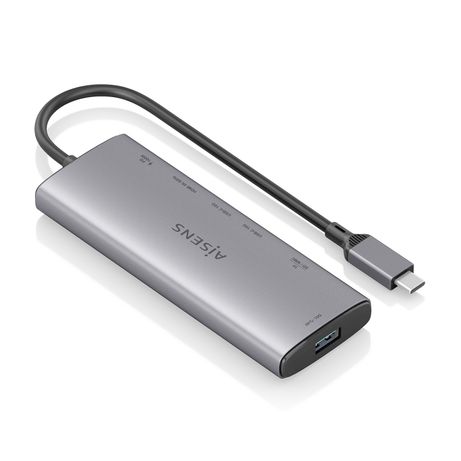 AISENS USB C Dock 7 en 1 USB C a 1xHDMI 1xUSB A 10G 2xUSB C 10G 1xSD 1xMicroSD 1xUSB C PD 100W Gris 20cm - Imagen 3 de 8 AISENS USB C Dock 7 en 1 USB C a 1xHDMI 1xUSB A 10G 2xUSB C 10G 1xSD 1xMicroSD 1xUSB C PD 100W Gris 20cm - Imagen 3 de 8