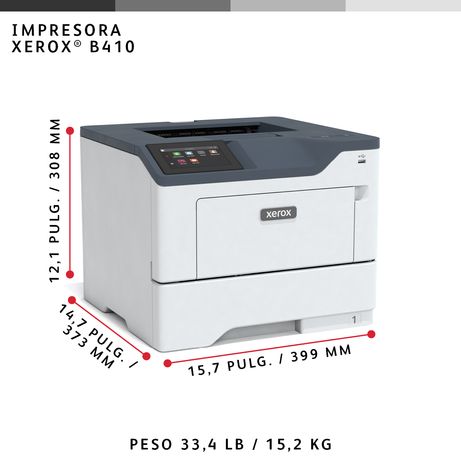 XEROX Xerox B410 A4 47 ppm Impresora a doble cara PS3 PCL5e/6 2 bandejas 650 hojas en total Laser Dúplex Color - Imagen 8 de 13 XEROX Xerox B410 A4 47 ppm Impresora a doble cara PS3 PCL5e/6 2 bandejas 650 hojas en total Laser Dúplex Color - Imagen 8 de 13