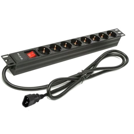Phasak Regleta 19 8 tomas SFO C14 con interruptor 2 m BNS 3535 - Imagen 2 de 3 Phasak Regleta 19 8 tomas SFO C14 con interruptor 2 m BNS 3535 - Imagen 2 de 3
