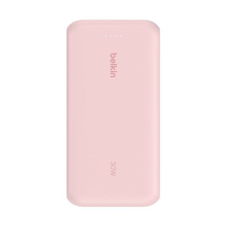 POWERBANK BELKIN BPB024HQPK CABLE USB-C INTEGRADO ROSA 20000 mAH 1xUSB-C 1xUSB-A 30W - Imagen 2 de 7 POWERBANK BELKIN BPB024HQPK CABLE USB-C INTEGRADO ROSA 20000 mAH 1xUSB-C 1xUSB-A 30W - Imagen 2 de 7