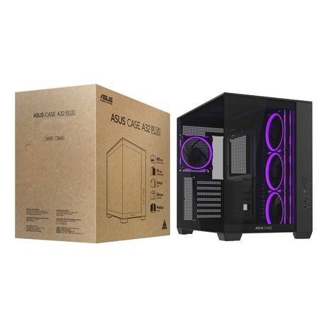 Caja ASUS A32 Plus TG ARGB Black - Imagen 2 de 17 Caja ASUS A32 Plus TG ARGB Black - Imagen 2 de 17