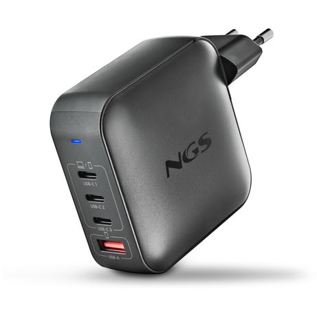 CARGADOR DE PARED NGS BUD 165W GaN 3xUSB-C 1xUSB-A - Imagen 2 de 7 CARGADOR DE PARED NGS BUD 165W GaN 3xUSB-C 1xUSB-A - Imagen 2 de 7