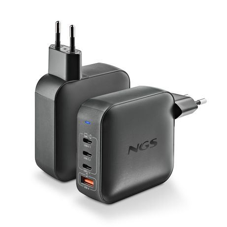 CARGADOR DE PARED NGS BUD 165W GaN 3xUSB-C 1xUSB-A - Imagen 3 de 7 CARGADOR DE PARED NGS BUD 165W GaN 3xUSB-C 1xUSB-A - Imagen 3 de 7
