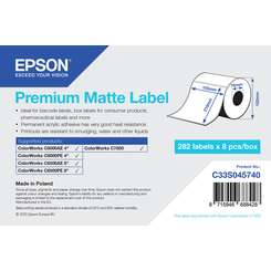 PREMIUM MATTE LABEL - DIE-CUT ROLL: