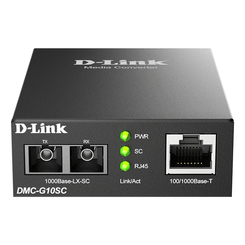 CONVERTIDOR DE MEDIOS MONOMODO 100/1000 BASE-T A 1000 BASE-LX (SC) 10KM POWER 5V