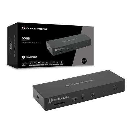 DOCKING USB-C 13-in-1 CONCEPTRONIC 1xHDM 2xTHUNDERBOLT 2xUSB-A 3.2 2xUSB-C AUDIO PD96W 1xRJ45 2.5GBE - Imagen 3 de 9 DOCKING USB-C 13-in-1 CONCEPTRONIC 1xHDM 2xTHUNDERBOLT 2xUSB-A 3.2 2xUSB-C AUDIO PD96W 1xRJ45 2.5GBE - Imagen 3 de 9