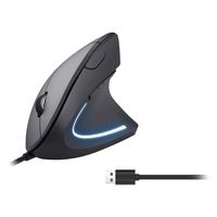 Miniatura 2 de MOUSE VERTICAL EQUIP ERGONOMICO  USB 6 BOTONES 3200DPI  COLOR NEGRO