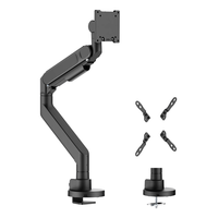 Miniatura 1 de AISENS Soporte de mesa pro contrapeso giratorio e inclinable para monitor TV 27kg  3 pivotes  1 brazo  de 24 57  Negro