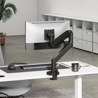 Miniatura 5 de AISENS Soporte de mesa pro contrapeso giratorio e inclinable para monitor TV 27kg  3 pivotes  1 brazo  de 24 57  Negro