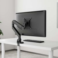 Miniatura 6 de AISENS Soporte de mesa pro contrapeso giratorio e inclinable para monitor TV 27kg  3 pivotes  1 brazo  de 24 57  Negro