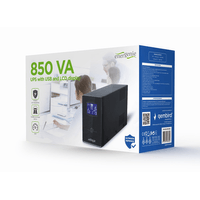 Miniatura 1 de SAI GEMBIRD CON USB Y DISPLAY LCD 850 VA NEGRO