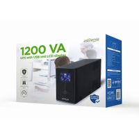 Miniatura 2 de SAI GEMBIRD CON USB Y DISPLAY LCD 1200 VA NEGRO
