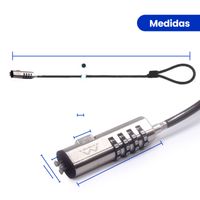 Miniatura 4 de EWENT Cable Seguridad Nano combinacion