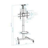 Miniatura 9 de Tooq FS1184M-B Soporte ruedas Cometa 60-100 90º