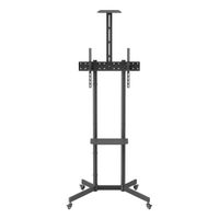 Miniatura 3 de AISENS Soporte De Suelo Eco Con Rueda  Bandeja Para DVD Y Soporte De C  mara Para Monitor TV 45kg De 37 70  Negro