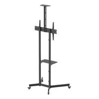 Miniatura 4 de AISENS Soporte De Suelo Eco Con Rueda  Bandeja Para DVD Y Soporte De C  mara Para Monitor TV 45kg De 37 70  Negro