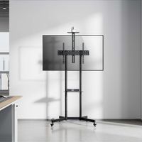 Miniatura 6 de AISENS Soporte De Suelo Eco Con Rueda  Bandeja Para DVD Y Soporte De C  mara Para Monitor TV 45kg De 37 70  Negro