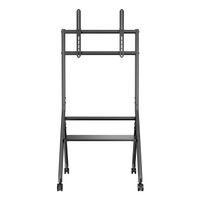 Miniatura 3 de AISENS Soporte de suelo eco con rueda  1 bandeja para pantalla interactiva TV 80kg de 37 86  Negro