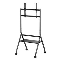 Miniatura 4 de AISENS Soporte de suelo eco con rueda  1 bandeja para pantalla interactiva TV 80kg de 37 86  Negro