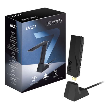 MSI GUBE65 BE6500 WiFi7 USB Adapter - Imagen 2 de 6 MSI GUBE65 BE6500 WiFi7 USB Adapter - Imagen 2 de 6