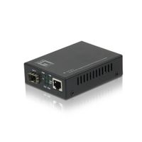 Miniatura 2 de CONVERTIDOR FIBRA LEVEL ONE GVT-2010 RJ45 ETHERNET A SFP GB PoE PD