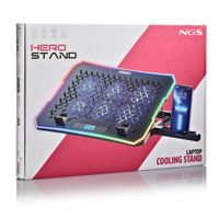 Miniatura 7 de BASE DE REFRIGERACION PARA PORTATILES NGS HERO STAND HASTA 15,6" 6 VENTILADORES PANTALLA LCD SOPORTE