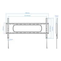 Miniatura 4 de Tooq LP1090F-B Soporte de pared pantallas 43-90
