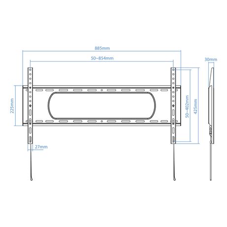 Tooq LP1090F-B Soporte de pared pantallas 43-90 - Imagen 4 de 8 Tooq LP1090F-B Soporte de pared pantallas 43-90 - Imagen 4 de 8