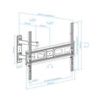 Miniatura 5 de SOPORTE DE PARED ORIENTABLE TOOQ LP7863TN-B PARA PANTALLA 37"- 70" DOBLE BRAZO CON GIRO E INCLINACIO