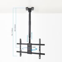 Miniatura 7 de Tooq LPCE1186TSLI-B Soporte techo TV 43-86