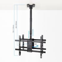 Miniatura 5 de Tooq LPCE2286TSLI-B Soporte techo 2 TV 43-86