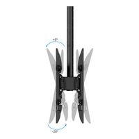 Miniatura 6 de Tooq LPCE2286TSLI-XL-B Soporte techo 2 TV 43-86